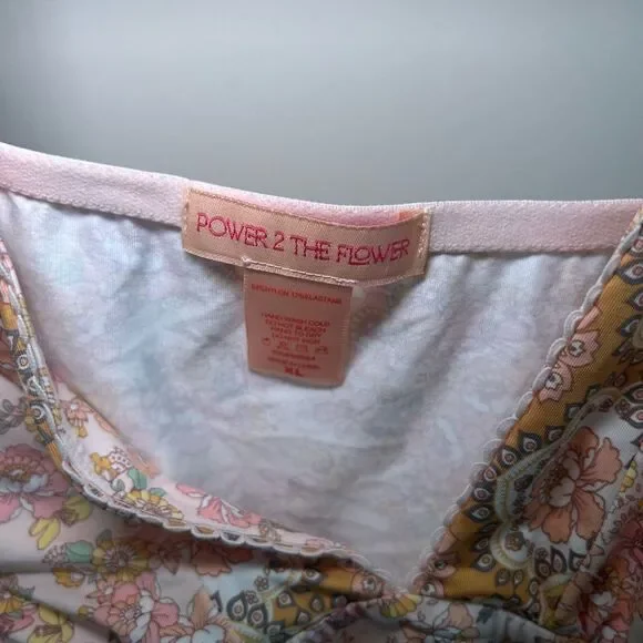 GREAT CONDITION Power 2 The Flower Floral Tank Size XL - Picture 3 of 4